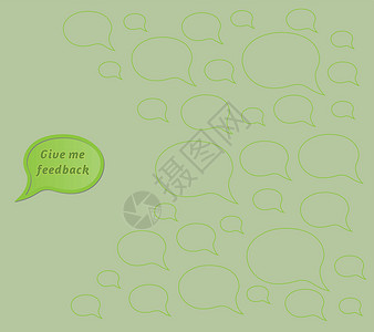 给我点赞给我反馈语音气泡 空气泡的回音气泡公司明信片顾客空白质量墙纸服务绿色笔记插图设计图片
