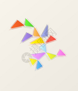 抽象三角形阴影插图墙纸卡片明信片反射坡度背景图片