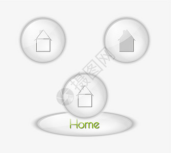 带有房子的按钮网络白色阴影电脑艺术互联网商业财产住宅主页背景图片