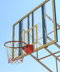 篮球圈和笼子体育法庭木板打篮球游戏背景娱乐主题运动篮板背景图片