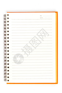笔记本戒指日记笔记办公室铅笔空白教育软垫白色记事本背景图片