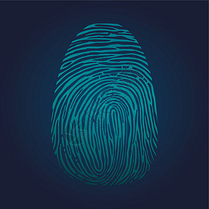 透明指纹素材指纹性格打印证据编码扫描徽章身份识别签名插图插画