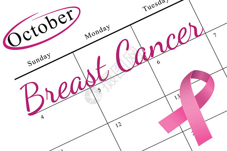 粉红乳腺癌认识丝带健康粉色女性日历机构背景图片