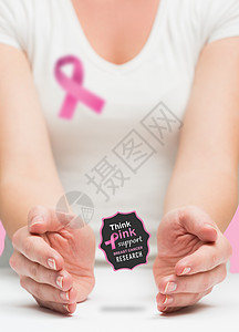 妇女提出乳腺癌意识信息女性广告机构丝带粉色研究健康背景图片