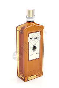 威士忌饮料瓶子麦芽酒精品牌标签产品背景图片