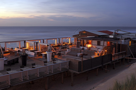 荷兰北海滨北岸罗马食 餐饮店 荷兰背景图片