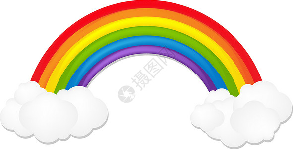 多彩彩虹背景图片