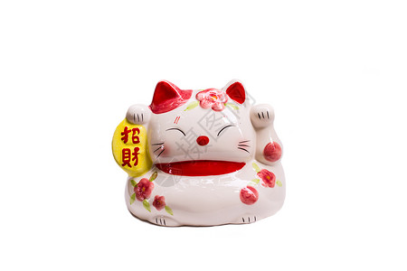 陶瓷猫日本毛绒猫高清图片