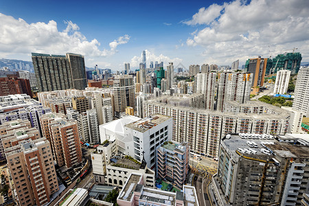 晒经楼香港商经中心反射天际建筑学玻璃旅游办公室城市地标假期蓝色背景