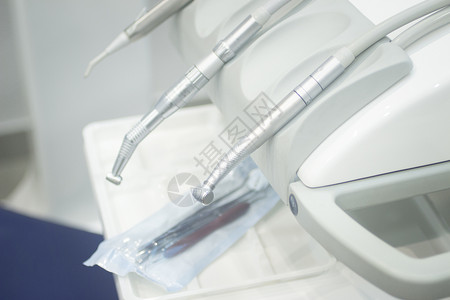 牙科口服牙医钻井清洁工具牙齿检查器医学白色药品手工具仪器工作卫生医疗灰色保健背景图片
