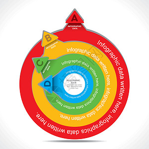 创意箭头插图创意箭头信息图形设计 vecto标签数字数据销售商业网络插图报告收藏推介会插画