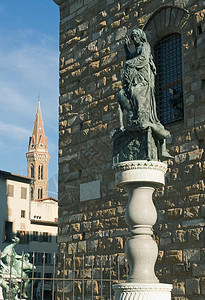 佛罗伦萨 朱迪斯和霍洛芬的雕像高清图片