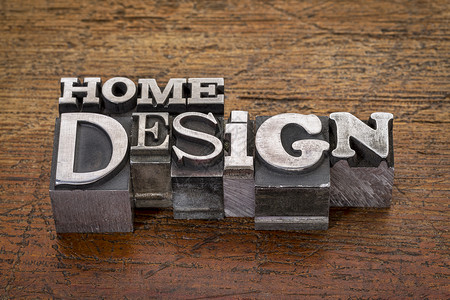 金属型的家用设计文字背景图片