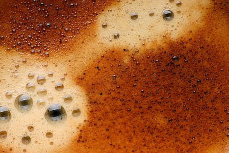 咖啡冻结气泡奶油艺术泡沫纹理背景图片