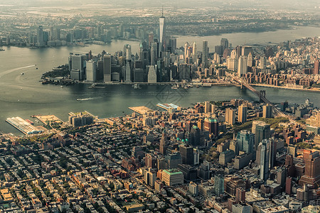 曼哈顿天际市中心建筑摩天大楼旅行文明天际建筑学景观城市目的地背景图片