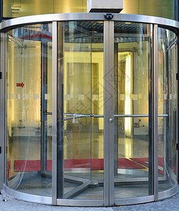 循环门大堂釉面公司城市酒店办公室反射房子出口入口背景图片