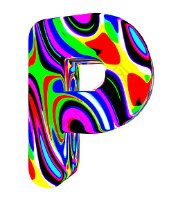迷魂致幻字母表 - P背景图片