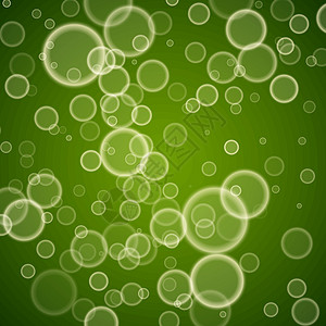 绿色气泡绿色卡通绿气泡插画