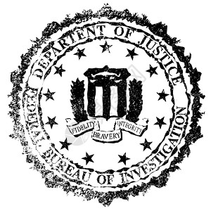 联邦调查局橡胶邮票海豹艺术品橡皮标识墨水联邦绘画徽章插图艺术背景图片