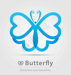 蝴蝶商业图标背景图片