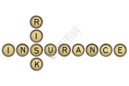 风险和保险的填字词背景图片