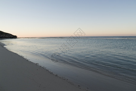 清静海滩现场背景图片