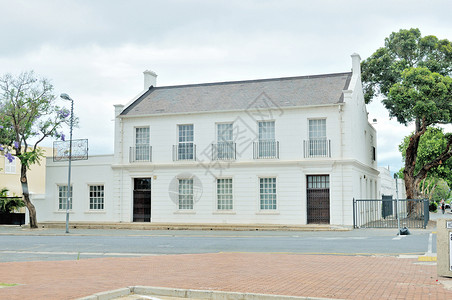 在南非伍斯特的历史建筑工程公司 南非背景图片