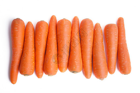 胡萝卜素食蔬菜橙子白色食物背景图片