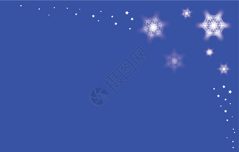 下雪辉光季节性插图星星庆典场景玩具雪花背景图片