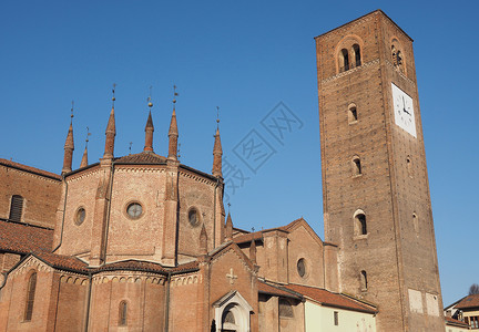 意大利齐埃里大教堂建筑学地标教会大教堂高清图片