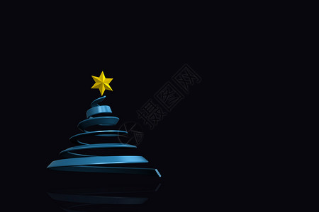 蓝色圣诞树设计复合图象绘图星星装饰品数字计算机螺旋背景图片