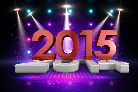 2014年和2015年综合图像新年夜生活紫色白色绘图计算机聚光灯黑色活力阴影背景图片