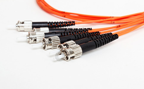 速度光纤ST 连接器补贴条纹辫子数据网络电脑技术速度纤维光纤硬件节点背景