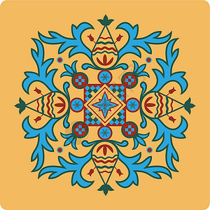 来自圣索菲亚的拜占庭模式数字几何历史性绘画艺术设计文化教会帝国玫瑰花结插画