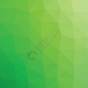 色彩多彩的绿色浅绿色草地抽象几何式低多元样式矢量图解图形背景背景图片