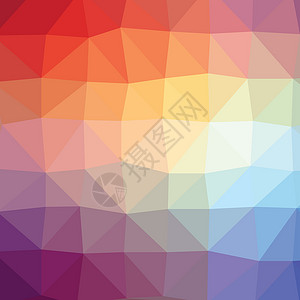 色彩多彩的橙色和蓝色抽象几何式低聚体样式矢量图解图形背景背景图片
