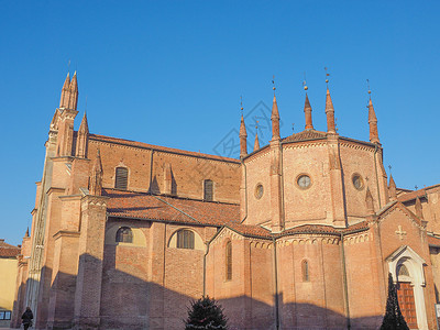 意大利齐埃里大教堂教会建筑学大教堂地标高清图片