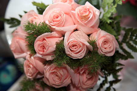 婚前花束婚礼花朵玫瑰背景图片