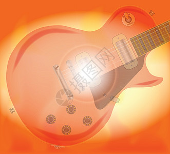 火吉他流行音乐音乐火焰绘画乐器白色燃烧电气线圈插图背景图片