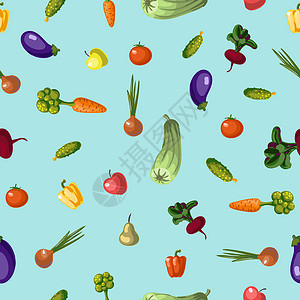 基岩矢量装饰胡萝卜洋葱甜菜蔬菜地球天空地面植物蓝色种子洋葱边界营养插画