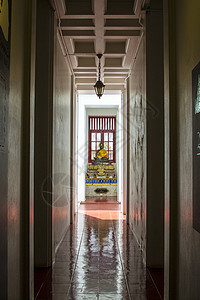 佛寺走廊背景图片