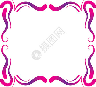 带边环的矢量框 绘图手卡片插图涂鸦手绘紫色漩涡边界草图邀请函艺术背景图片