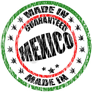 墨西哥制造标签插图背景图片