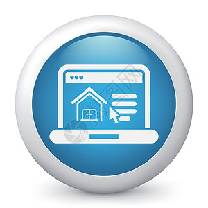 房地产网站图标指针网络住房财产互联网技术网页居民公寓建筑学背景图片