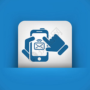 电话按钮智能手机图标上的讯息电子邮件收件箱屏幕按钮邮资互联网消息商业盒子触摸屏设计图片