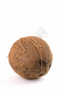椰子水果棕色白色食物热带背景图片