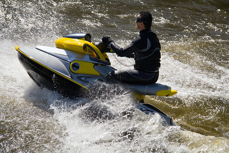喷气机汽艇运动斗争娱乐摩托车自行车冒险海洋速度喷气背景图片