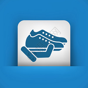 鞋子图标跑鞋店铺网球市场电子商务广告男性鞋类健身房运动鞋背景图片