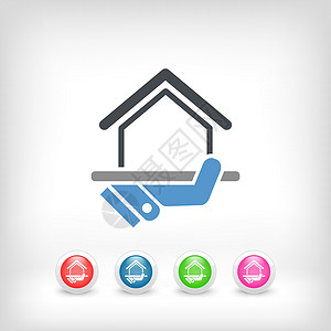 房地产概念机构托盘技术房子企业形象代理人手机投资住宅住房背景图片
