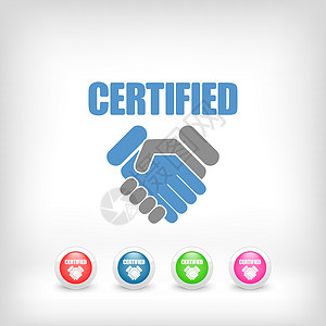 合作证书注册图标海豹成功伙伴控制协议插图合同证书产品团队设计图片
